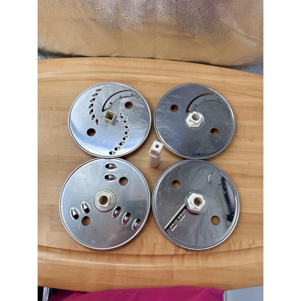 4 Moulinex Regal La Machine II &III Replacement Blades & Adapter Food Processor